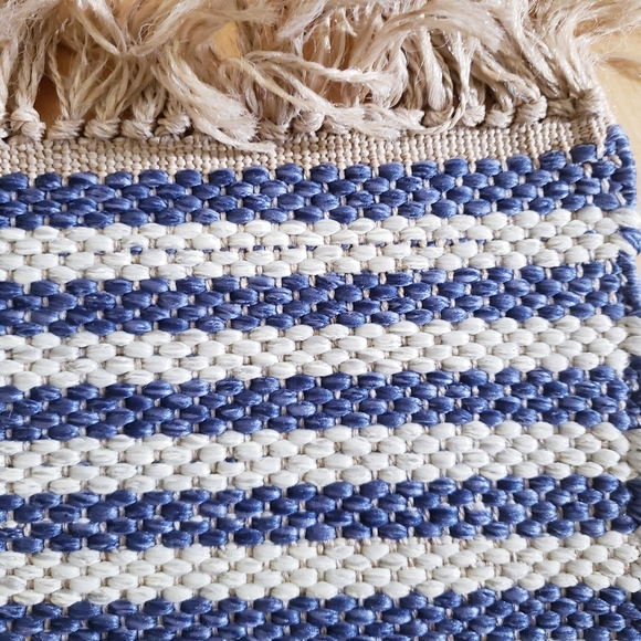 Maison Simons NWT Fringed Accent Rug - Picture 3 of 4